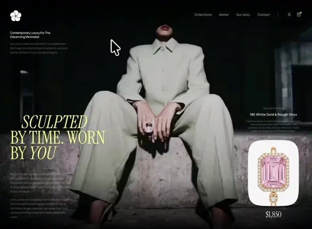 Demo editorial de moda Luxury Focus